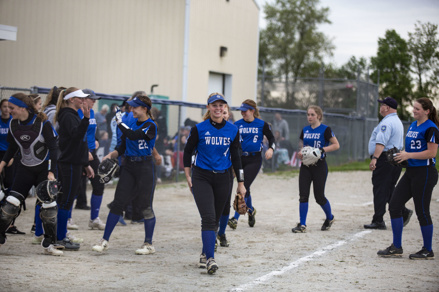 Softball match between Boone Grove and Andrean